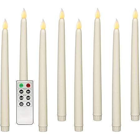 Experience the Beauty of Leejec 20pcs Battery Operated Taper Candles and Remote Control
